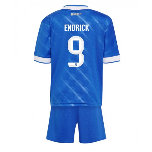 Stroje piłkarskie Real Madrid Endrick #9 Koszulka Trzeciej dla dzieci 2025-26 Krótki Rękaw (+ szorty)